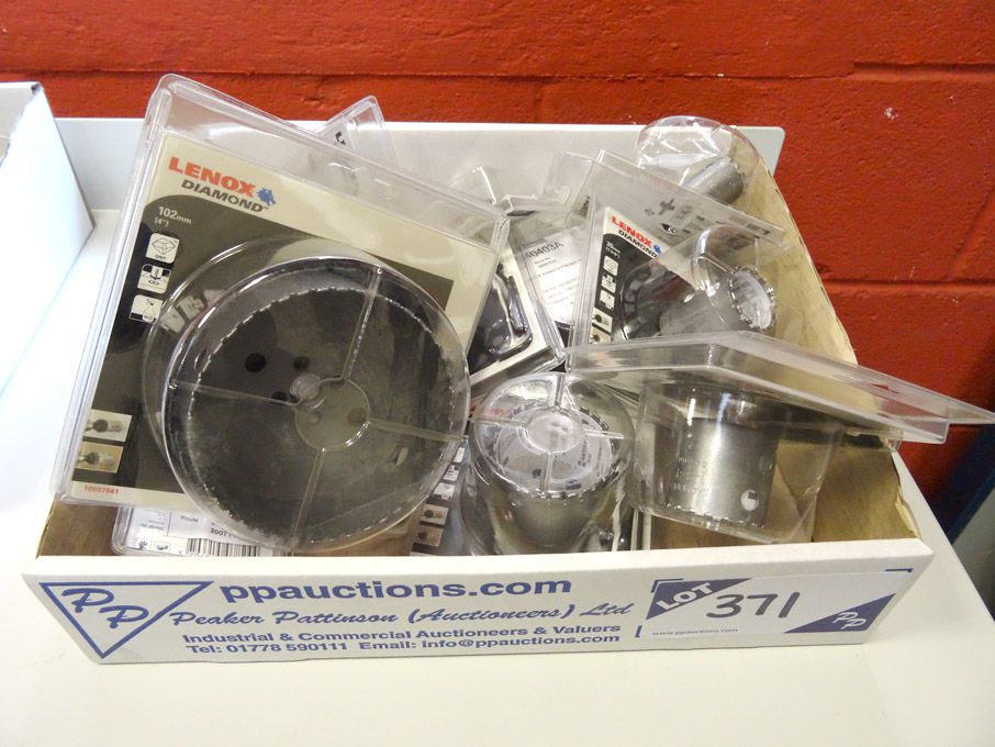 Qty Lenox diamond hole saws to 102mm - (packaged &...