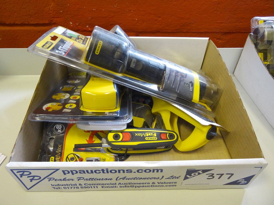 Qty various Stanley tools inc: LED torches, Allen...