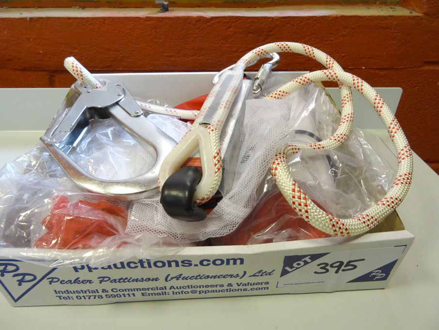 3x Roebuck 2m rope lanyard with scaffolding hook -...