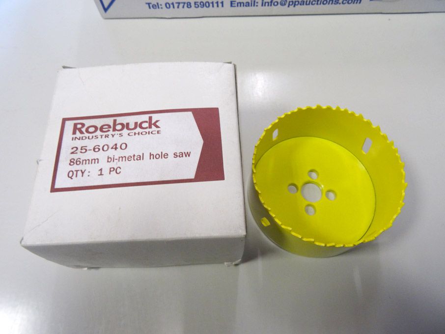 Qty Roebuck bi-metal hole saws to 152mm - (package...