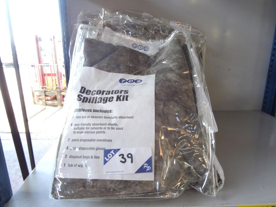 4x TDS decorators spillage kits - (packaged & unus...