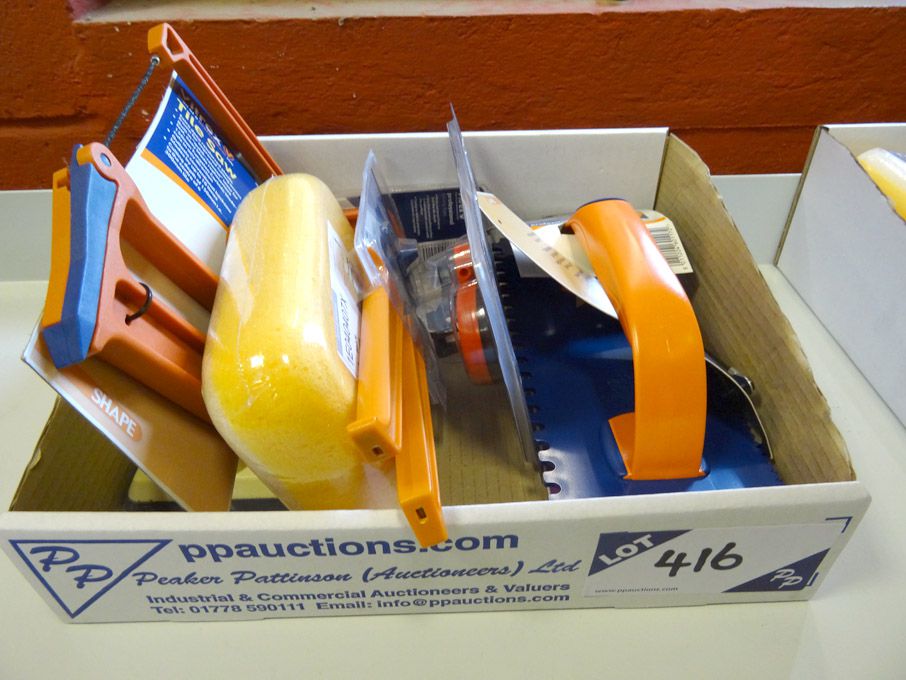 Qty various Virtex etc tools inc: tile saw, heavy...
