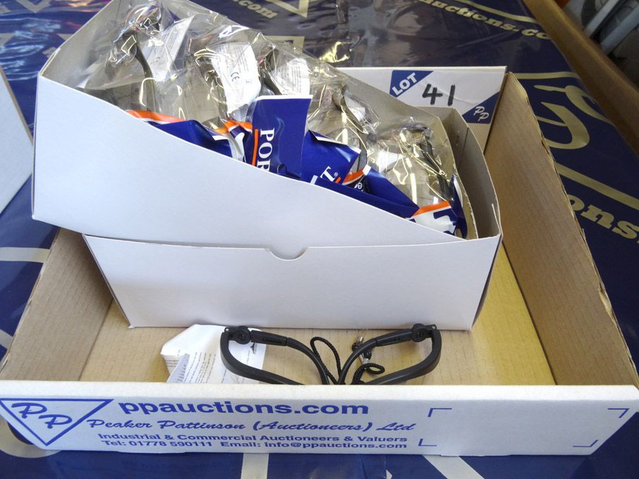 Qty various Portwest safety glasses - (packaged &...