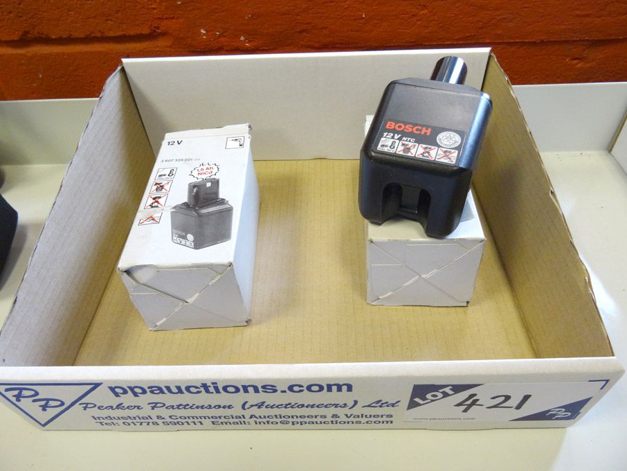 2x Bosch 12v batteries, 1.5Ah - (packaged & unused...