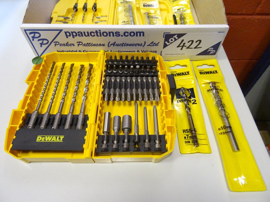 2x Dewalt drill / socket /screw driver sets etc -...