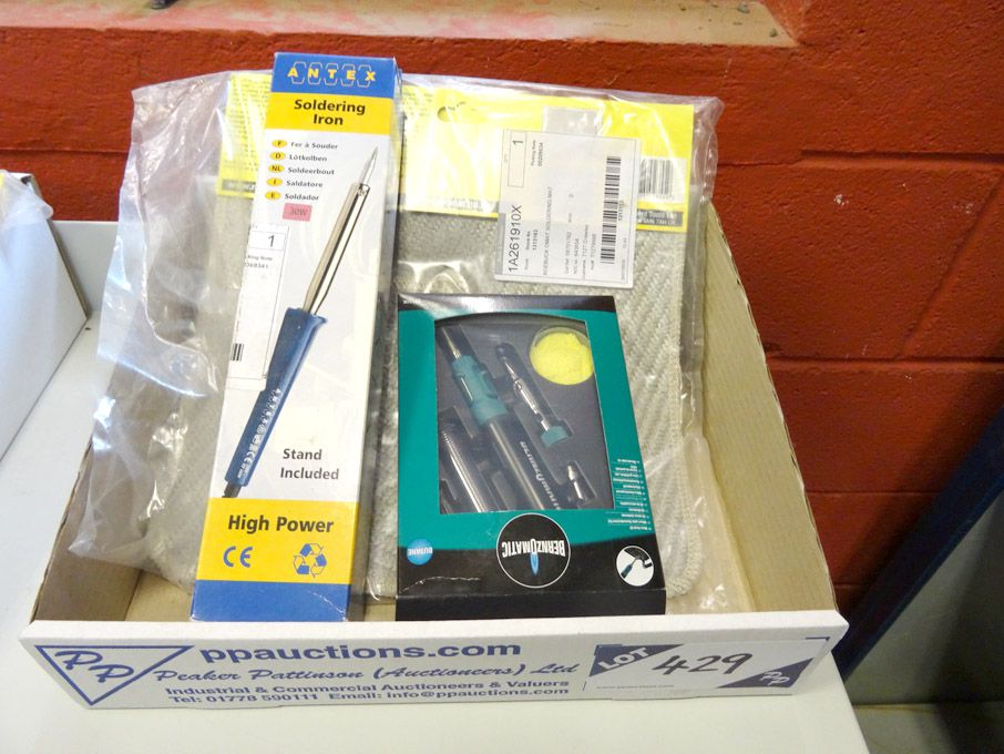 Qty soldering equipment inc: Antex, Brenzomatic et...