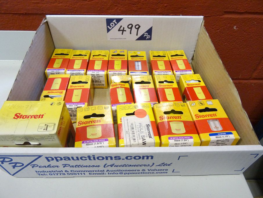 Qty Starrett bi-metal & diamond hole cutters to 56...