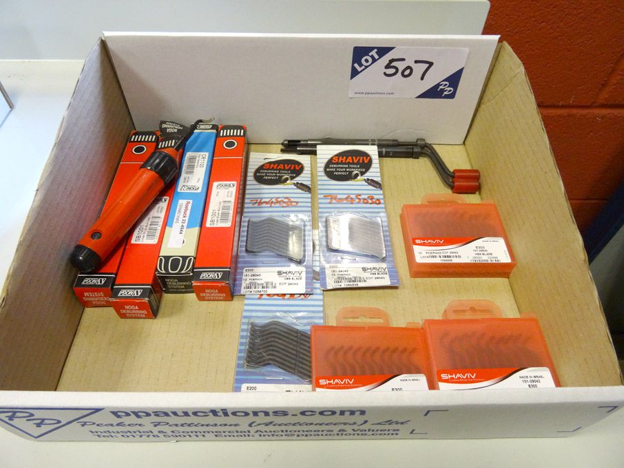 Qty Shaviv HSS deburring tools - (packaged & unus...
