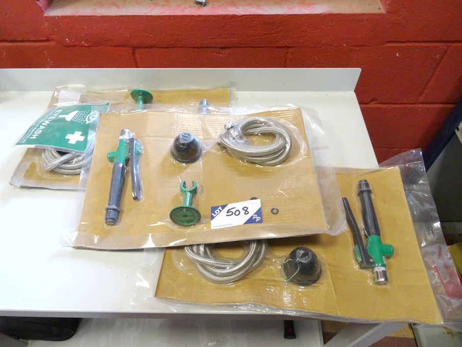 3x TOF wall mounted eye / face wash kits - (packag...
