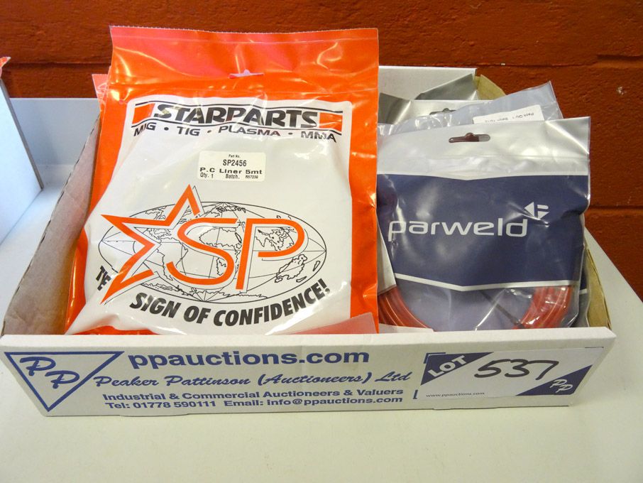 Qty various Parweld, Star Parts etc welding spares...
