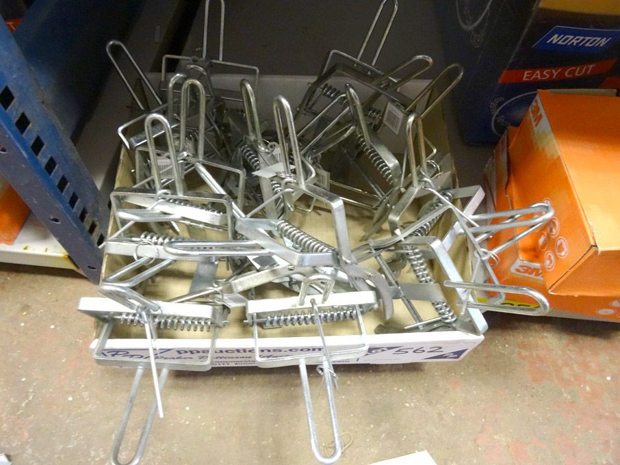 Qty metal mole traps - (packaged & unused)