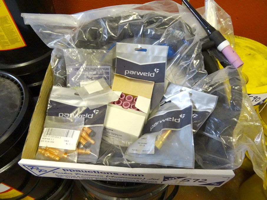 Qty various Parweld, Roebuck etc welding equipment...