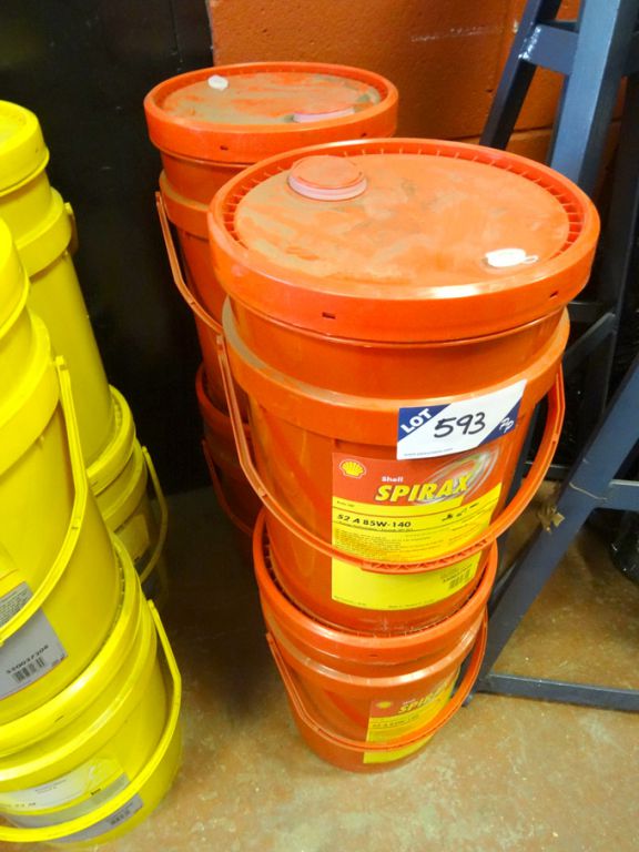 4x 20ltr drums Shell Spirax 52A 85W/140 axle oil...