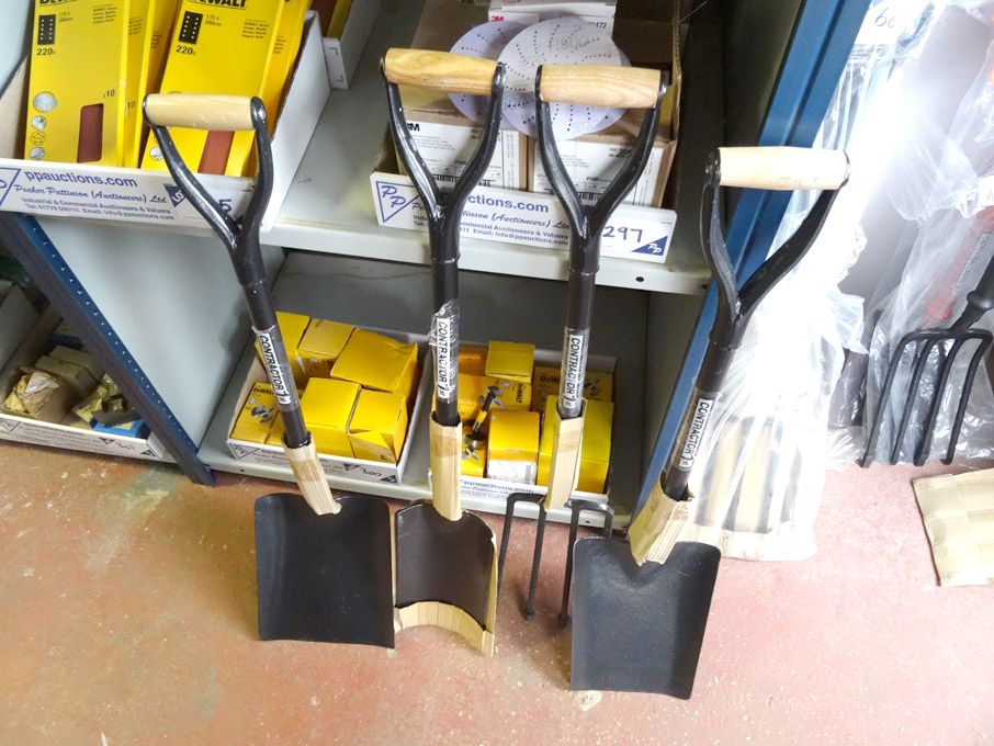 4x packs (5 per pack) Contractor forks & spades -...