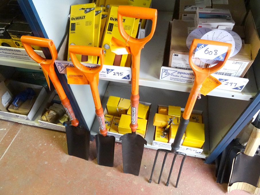 4x Contractor 1000v insulated forks, cable laying...