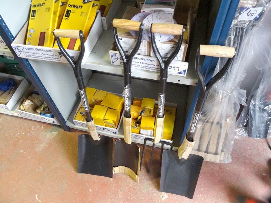 4x packs (5 per pack) Contractor forks & spades -...