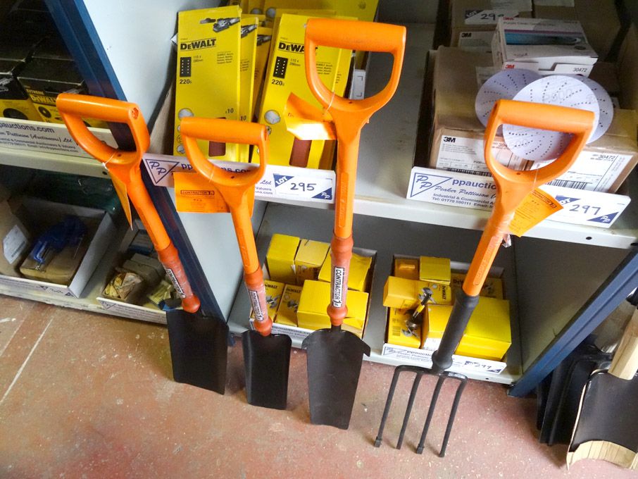 4x Contractor 1000v insulated forks, cable laying...
