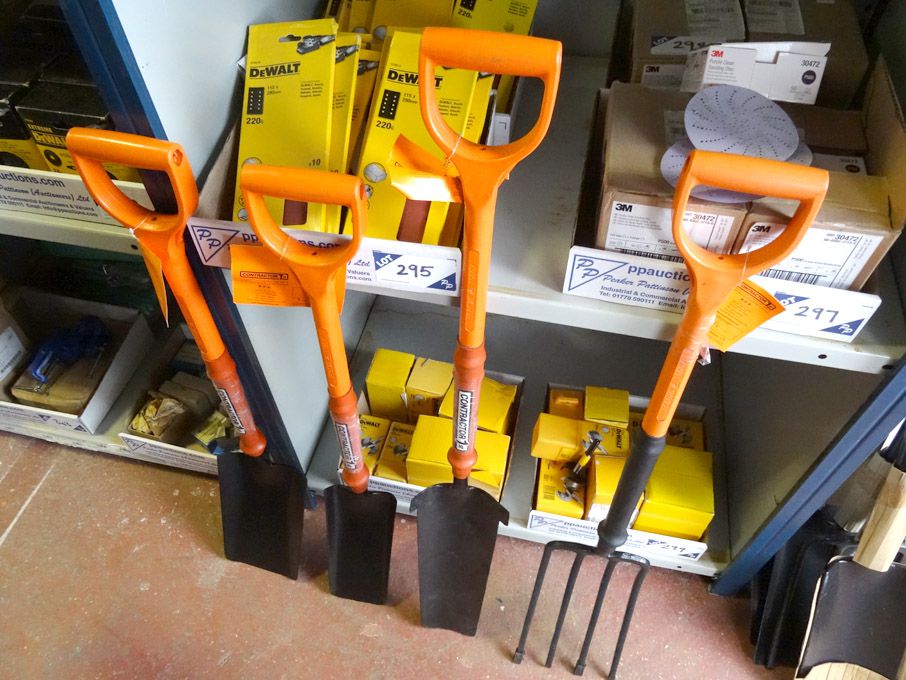 4x Contractor 1000v insulated forks, cable laying...