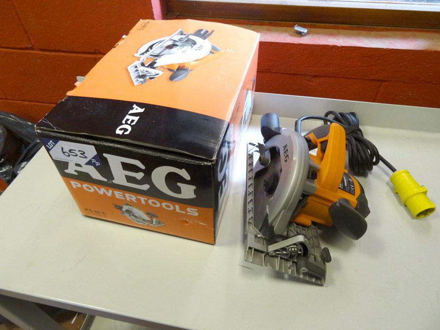 AEG KS66C circular saw, 110v, 1600W, 184mm diamete...