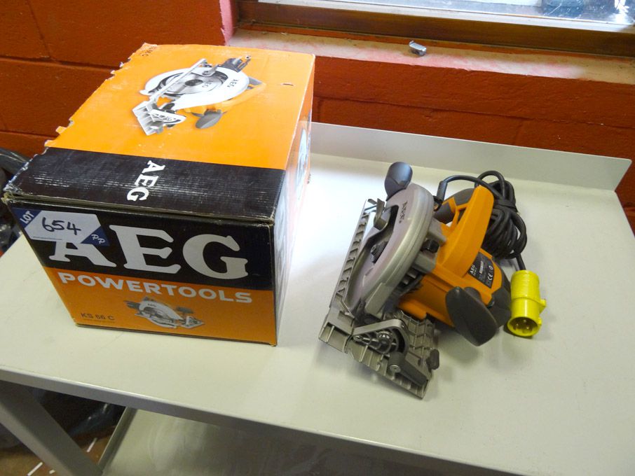 AEG KS66C circular saw, 110v, 1600W, 184mm diamete...