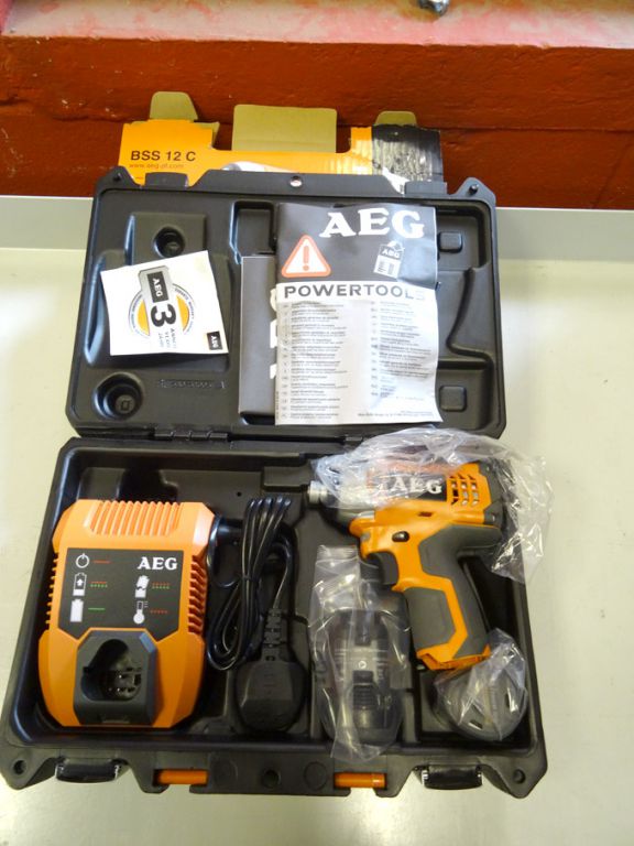 AEG BSS12C cordless impact screwdriver, 12v, 0-180...