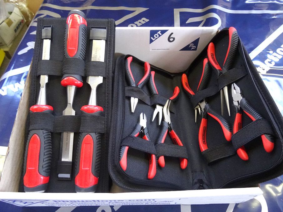 8 piece mini-plier set & 3 piece chisel set - (pac...
