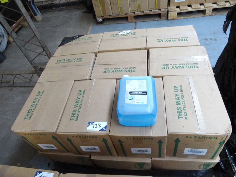 80x 5ltr Super Rinseaid on pallet - (packaged & un...
