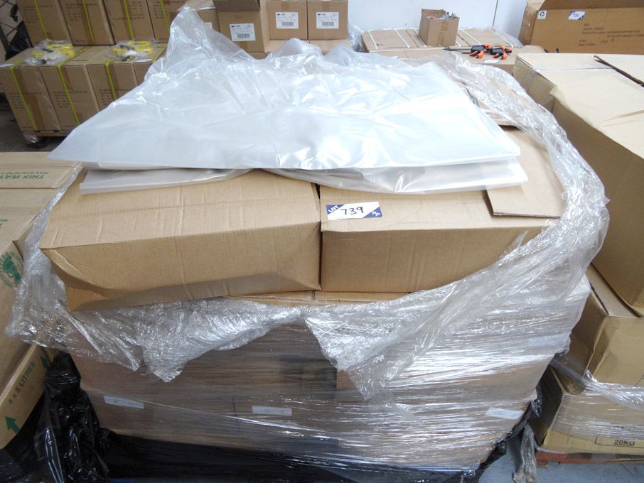25 boxes (100 per box) clear refuse bags, 36x48" a...