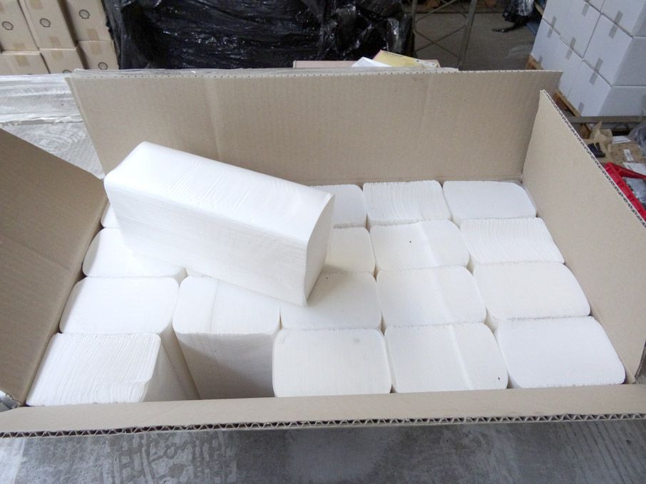 24 boxes (3000 per box) 2 ply white disposable han...