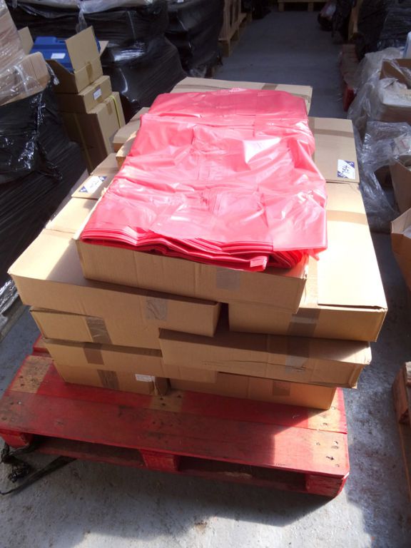 23 boxes (100 per box) red tint polythene bags, 30...