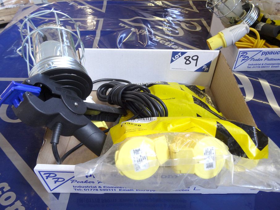 Defender 110v lead lamp, Defender Spider 3 way, 11...