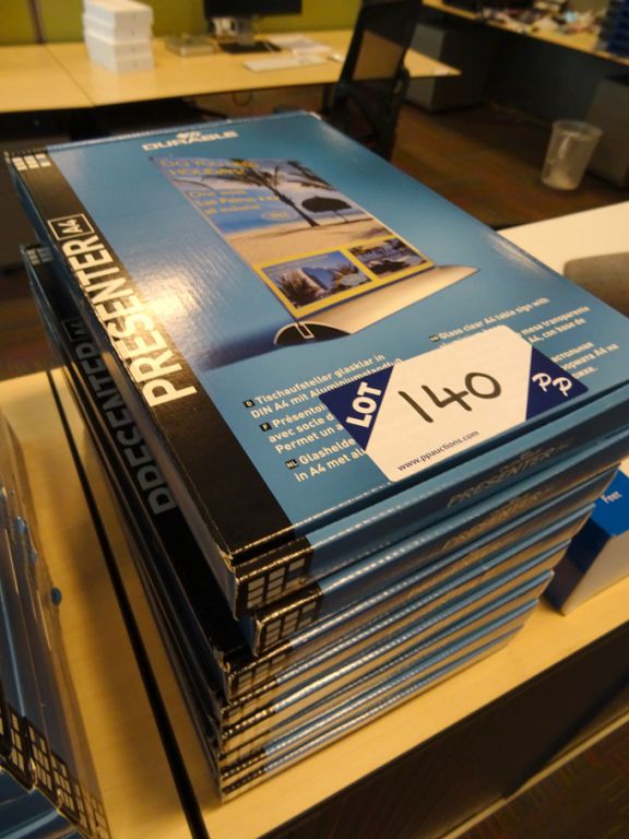 8x Durable A4 presenter stands (unused)