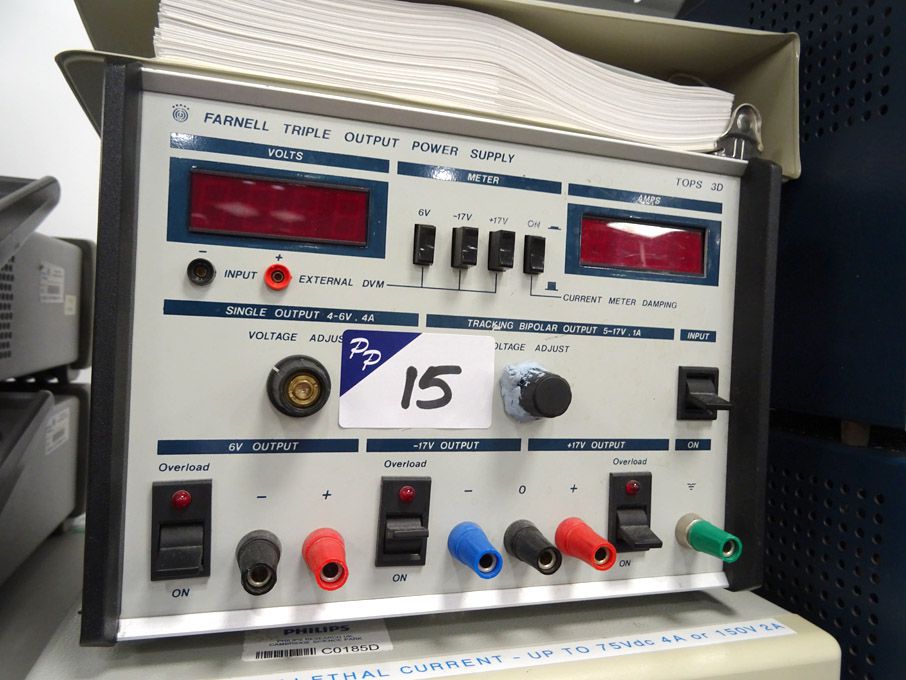 Farnell TOPS 3D triple output power supply