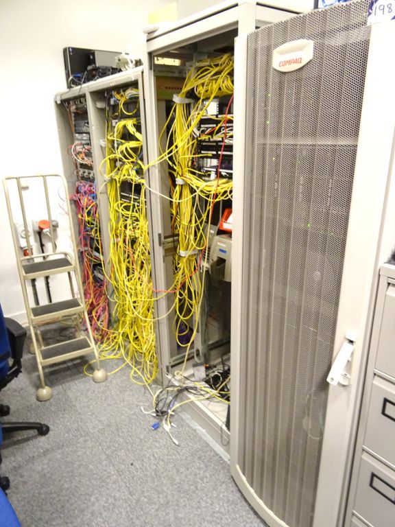 4x similar Compaq server racks (contents not inclu...