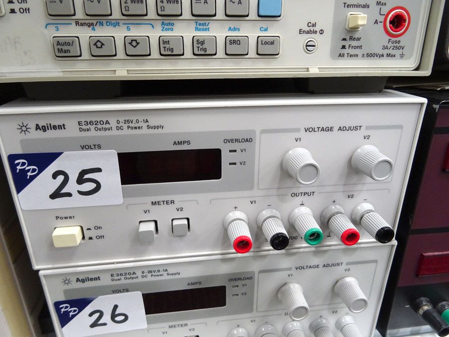 Agilent E3620A dual output DC power supply, 0-25v...