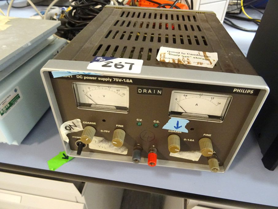 Philips PE1541 DC power supply, 75v - 1.6A
