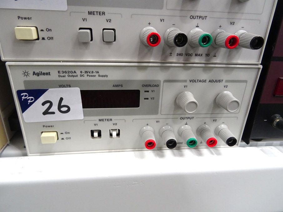 Agilent E3620A dual output DC power supply, 0-25v...