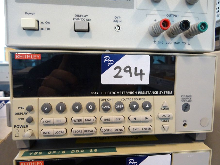Keithley 6517 electrometer / high resistance syste...