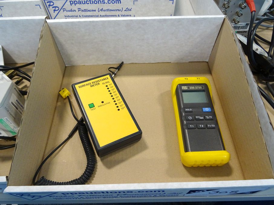 RS 206-3750 digital thermometer, Chiltern surface...