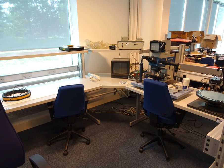 Kaymar corner electronics workbench, built in sock...