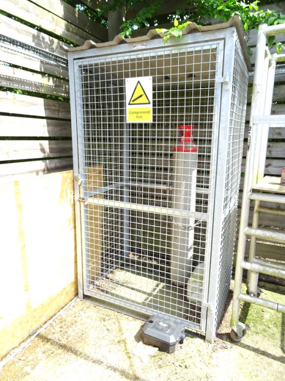 Safety Storage Systems galvanised bottle storage c...