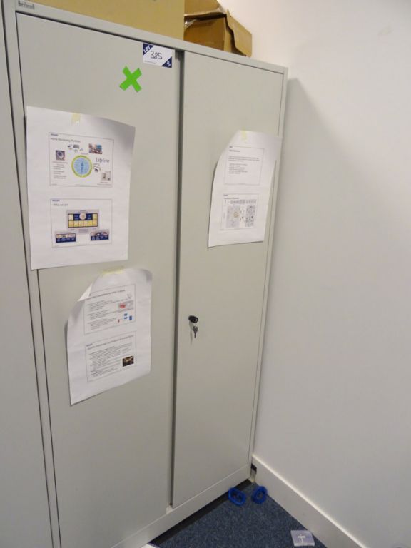 Ahrend 2 door multishelf storage cupboard, 1000x45...