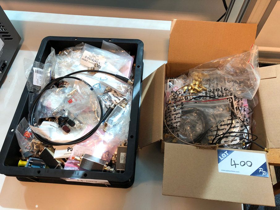 Qty various BNC & SMA connectors etc (some unused)
