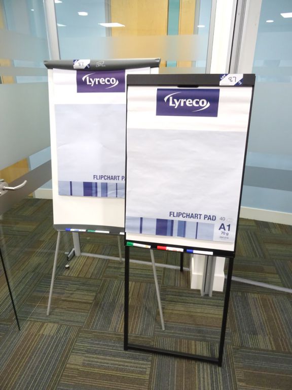 2x A1 flipchart freestanding boards