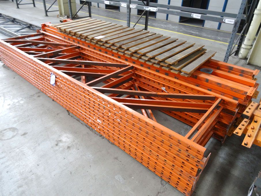 5 bays heavy duty boltless pallet racking, multish...