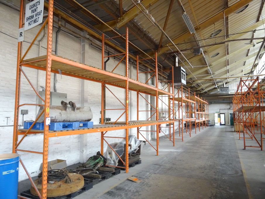 10 bays heavy duty boltless pallet racking, multis...