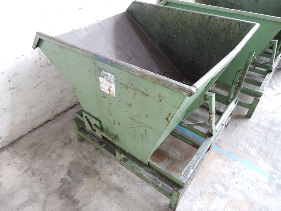 1000x1200x600mm forkable tipping skip