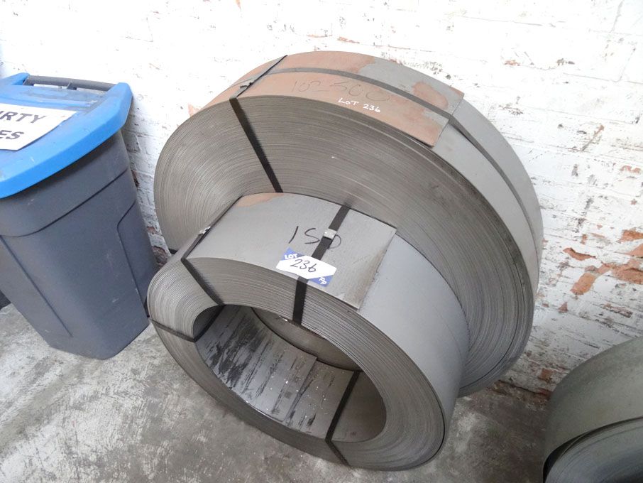 2x steel coils, 222mm wide
