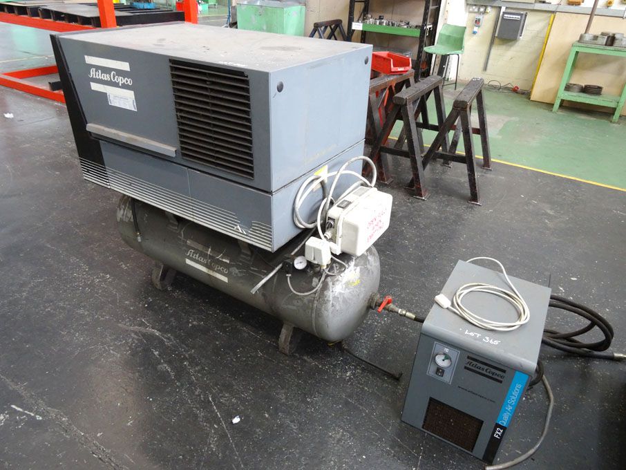 Atlas Copco LE8 compressor on 200ltr air receiver,...
