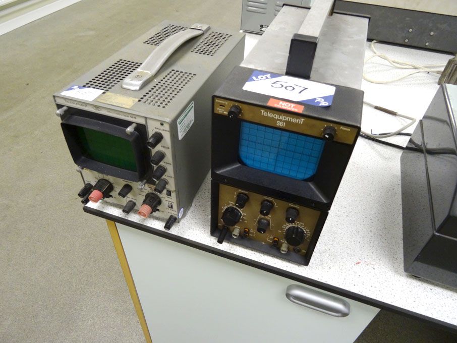 Telequipment S51B oscilloscope, Telequipment S61 s...